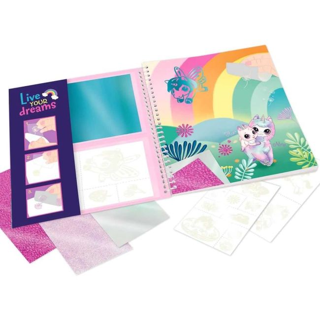Carte de colorat Ylvi Stick and Shine Depesche PT12472 BBJPT12472_Initiala