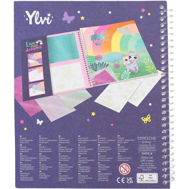 Carte de colorat Ylvi Stick and Shine Depesche PT12472 BBJPT12472_Initiala