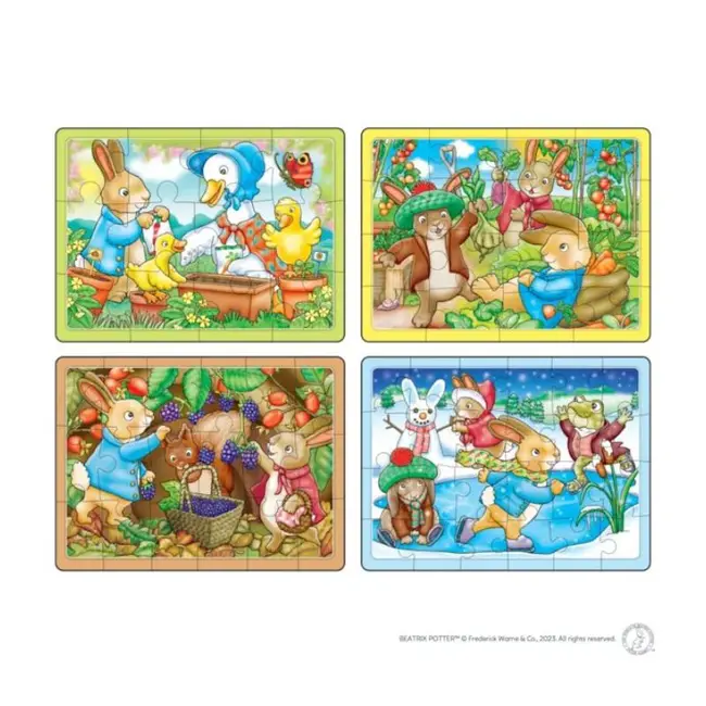 Cutie puzzle x 4 peter rabbit orwpr004