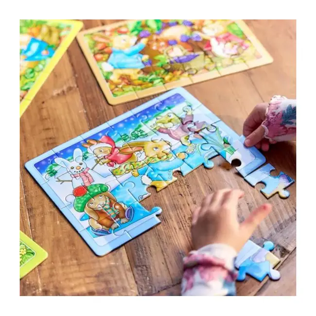 Cutie puzzle x 4 peter rabbit orwpr004