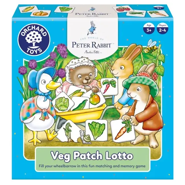 Joc educativ loto gradina cu legume peter rabbit orwpr005