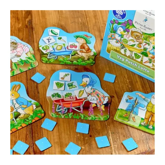 Joc educativ loto gradina cu legume peter rabbit orwpr005