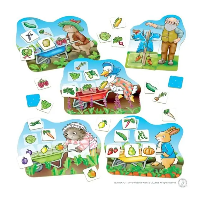 Joc educativ loto gradina cu legume peter rabbit orwpr005