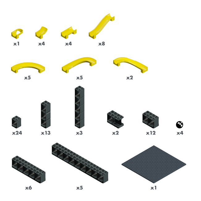 Jucarie Marble Run Pi set M Hubelino (99 piese)
