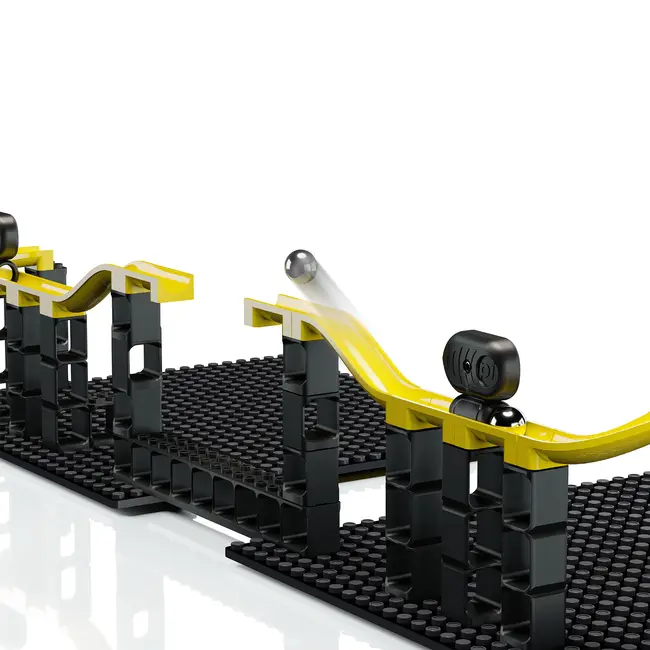 Jucarie Marble Run Pi tunuri magnetice Hubelino (70 piese)