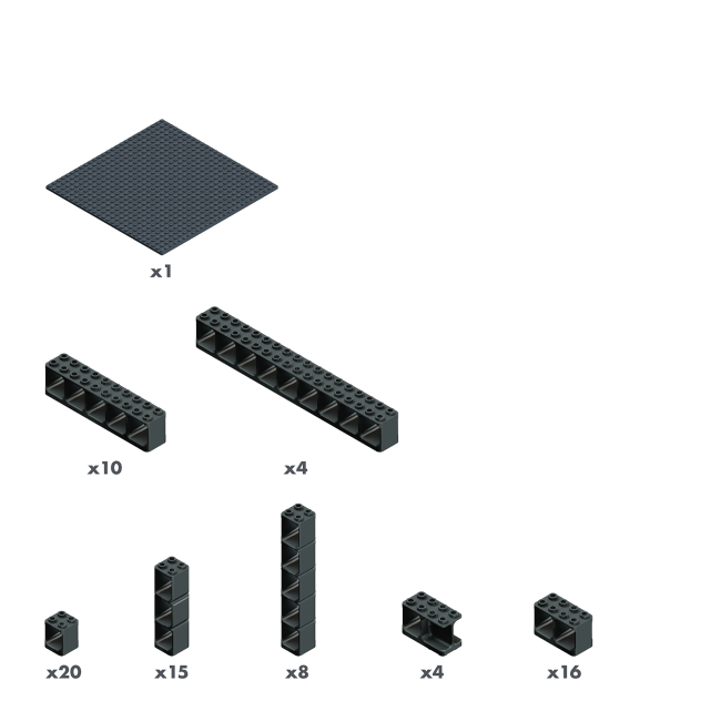 Jucarie Piese de constructie Set M Hubelino (78 piese)