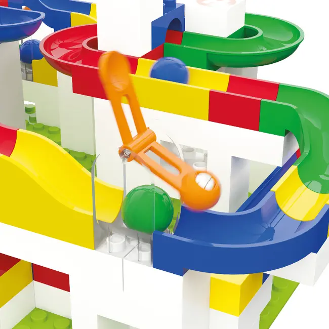 Jucarie copii Marble Run Hubelino - extensie ciocan gravitational (6 piese)