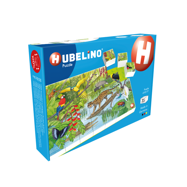 Puzzle Animale exotice Hubelino (35 piese)