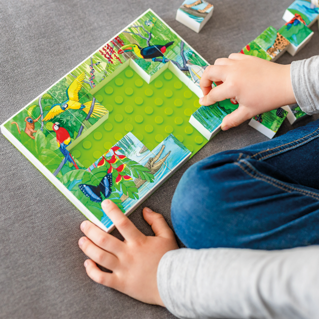 Puzzle Animale exotice Hubelino (35 piese)
