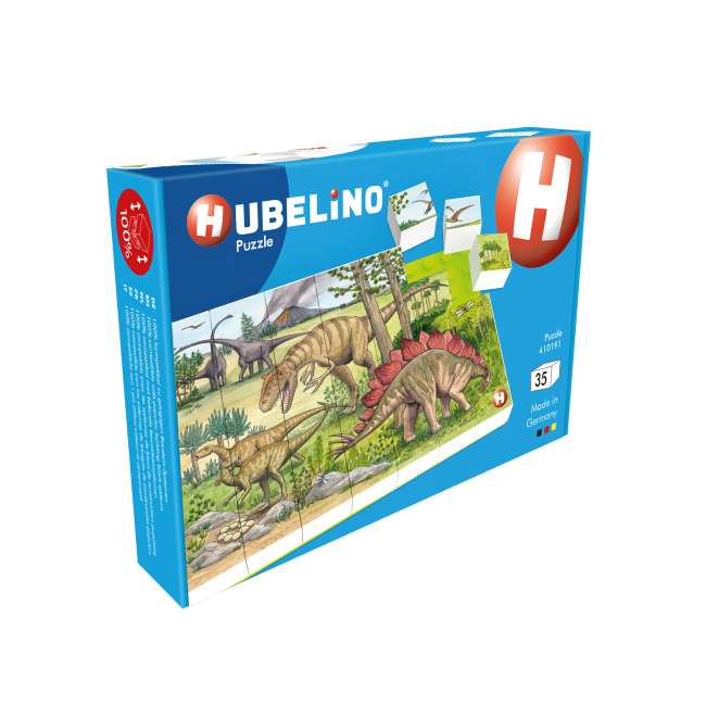 Puzzle Lumea dinozaurilor Hubelino (35 piese)