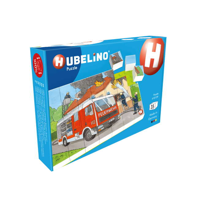 Puzzle Masina de pompieri Hubelino (35 piese)