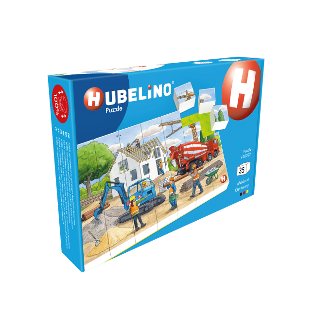Puzzle Pe santier in constructii Hubelino (35 piese)