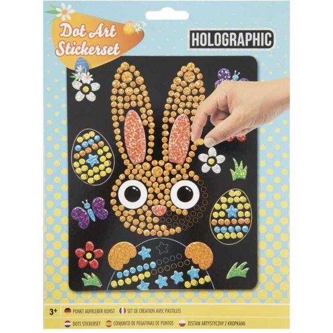 Set creativ Mozaic Buline Holografice Paste 22 x 18 cm Grafix GR810040 BBJGR810040_Iepuras
