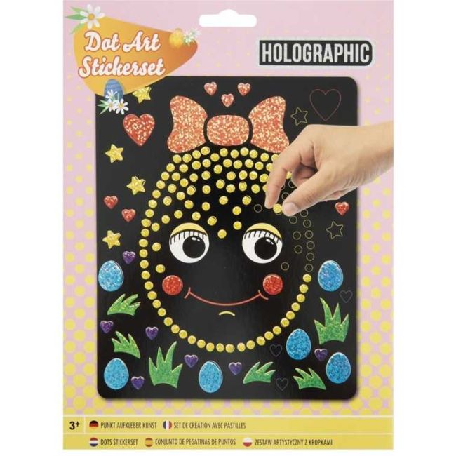 Set creativ Mozaic Buline Holografice Paste 22 x 18 cm Grafix GR810040 BBJGR810040_Ou