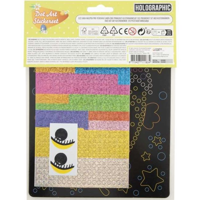 Set creativ Mozaic Buline Holografice Paste 22 x 18 cm Grafix GR810040 BBJGR810040_Ou