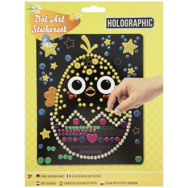 Set creativ Mozaic Buline Holografice Paste 22 x 18 cm Grafix GR810040 BBJGR810040_Puisor