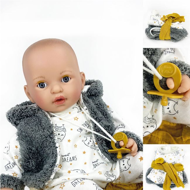 Papusa Nines D'Onil, Alex Dreams, cu sunete, baiat, cu miros de vanilie, 40 cm