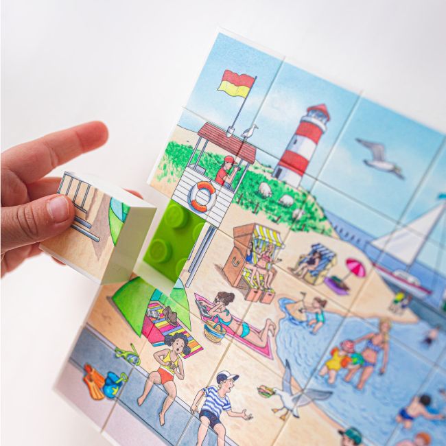 Puzzle La plaja Hubelino (35 piese)