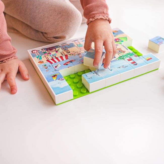 Puzzle La plaja Hubelino (35 piese)