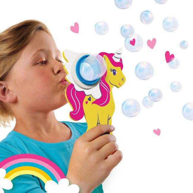 Set baloane de sapun cu jucarie in forma de unicorn