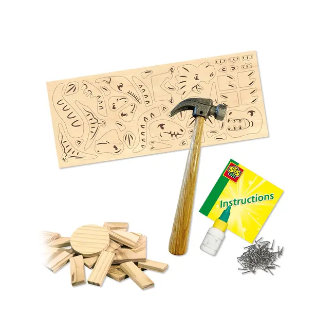 Set creativ - Dinozauri din lemn