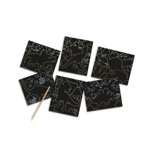 Set creativ - Razuieste Dinozauri Glow-in-the-Dark
