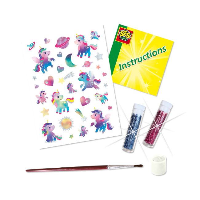 Set creativ copii - Tatuaje Unicorn galaxie