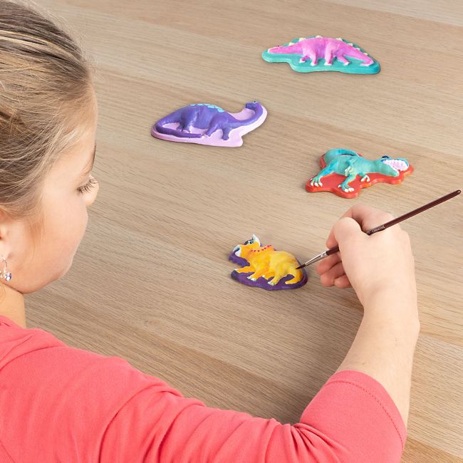 Set de lucru manual pentru copii cu dinozauri fosforescenti