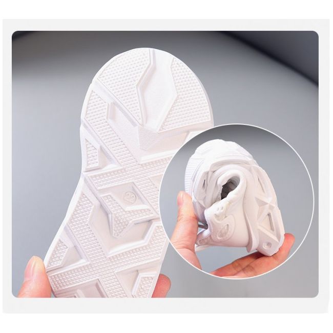 Adidasi albi cu luminite - Khoc AD8866-3-c