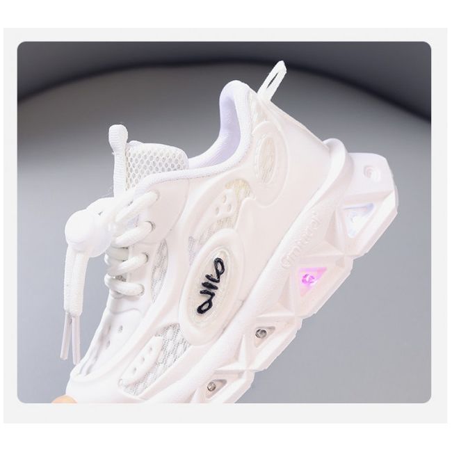 Adidasi albi cu luminite - Khoc AD8866-3-c