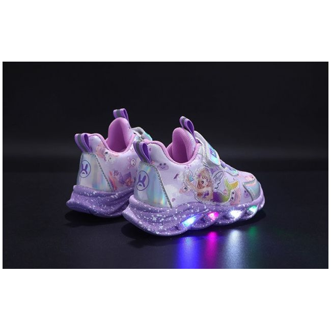 Adidasi lila cu luminite - Siren MDM-301-1-c
