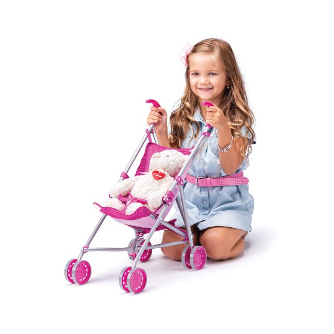 Carucior pentru papusi Unicorn - pliabil tip buggy