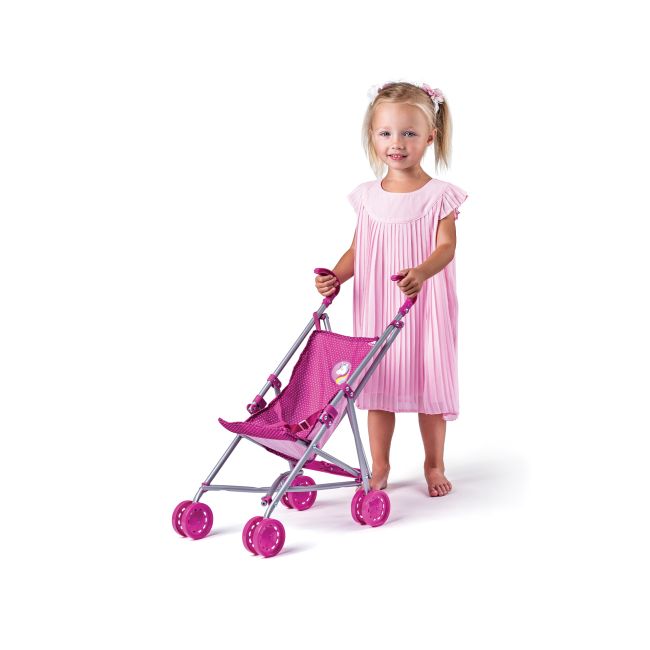 Carucior pentru papusi Unicorn - pliabil tip buggy