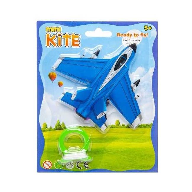Mini Zmeu Avion, lungime 10 cm LG Imports LG4575 BBJLG4575_Albastru