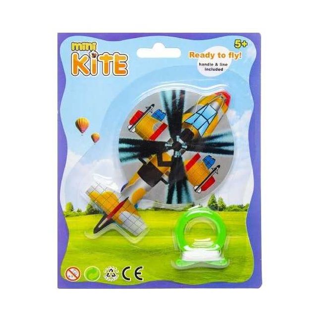Mini Zmeu Avion, lungime 10 cm LG Imports LG4575 BBJLG4575_Galben/Negru