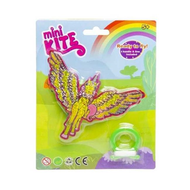 Mini Zmeu Unicorn, lungime 10 cm LG Imports LG4577 BBJLG4577_Galben