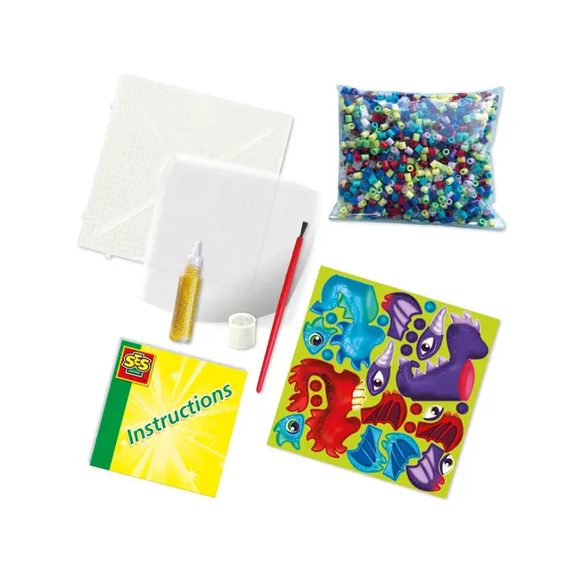 Set creativ Beedz - Margele de calcat Dragoni 3D Glow in the Dark