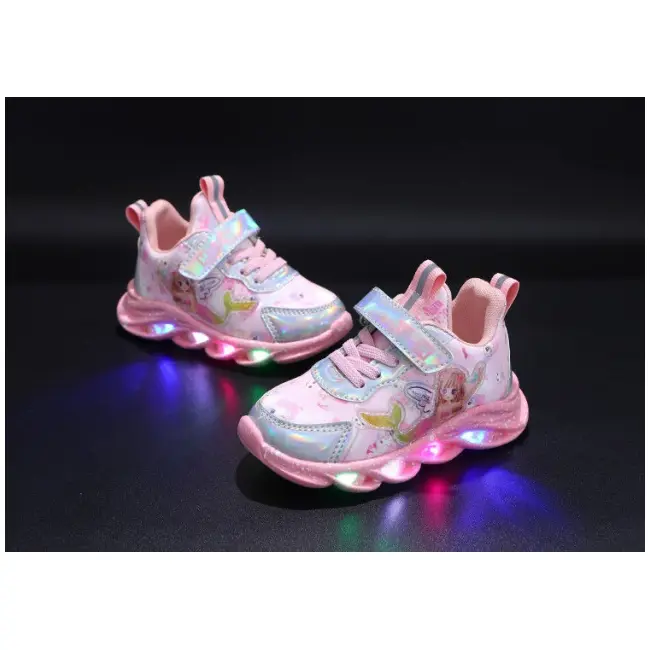 Adidasi roz cu luminite - Siren MBM-301-2-c