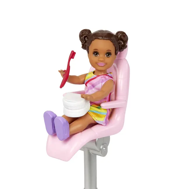 BARBIE CARIERE SET MOBILIER CU PAPUSA DOCTOR STOMATOLOG BLONDA VIVMTDHB63_HKT69
