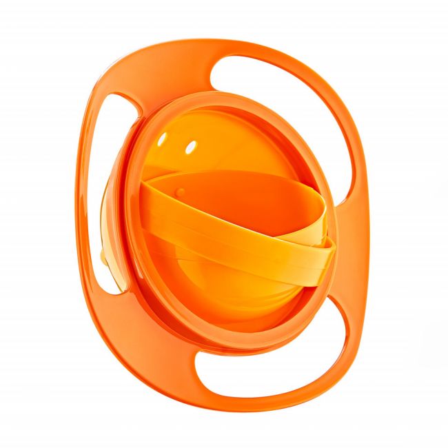 Bol multifunctional cu capac si rotire 360 grade BabyJem Amazing Bowl (Culoare: Gri) JEMbj_3504