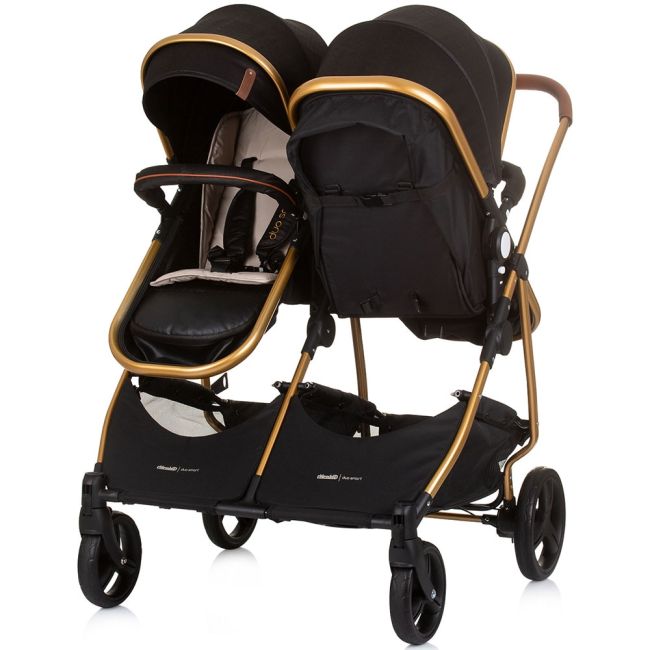 Carucior gemeni chipolino duo smart 2 in 1 obsidian gold hubkbds02401og