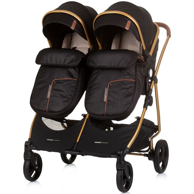Carucior gemeni chipolino duo smart 2 in 1 obsidian gold hubkbds02401og