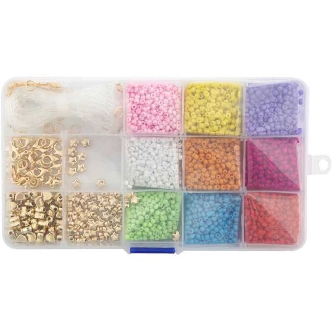 Cutie cu margele, 10x17 cm, 9 culori Grafix GR240022 BBJGR240022_Initiala