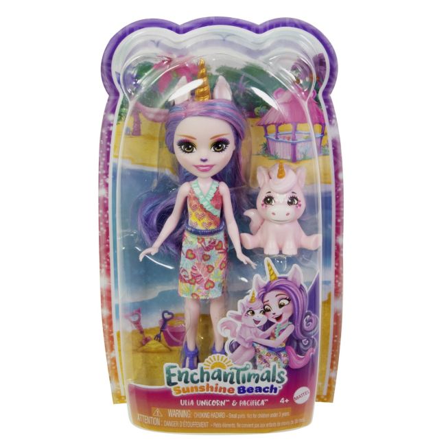 ENCHANTIMALS PAPUSI SI ANIMALUTE ULIA UNICORN SI PACIFICA VIVMTFNH22_HRX84