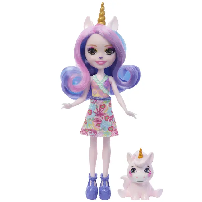 ENCHANTIMALS PAPUSI SI ANIMALUTE ULIA UNICORN SI PACIFICA VIVMTFNH22_HRX84