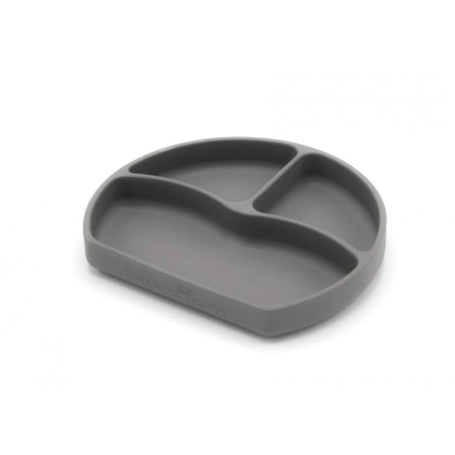 Farfurie din silicon cu 3 compartimente pentru auto-diversificare BabyJem (Culoare: Maro) JEMbj_7156