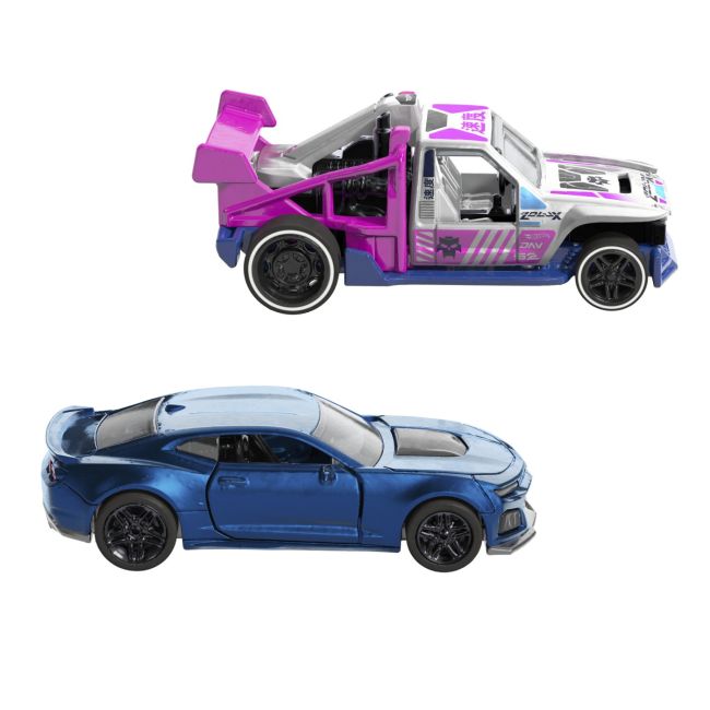 HOT WHEELS SET 2 MASINUTE METALICE PULL BACK CAMARO ZL1 2022 SI LOLUX 1:43 VIVMTHPR91_HPR95