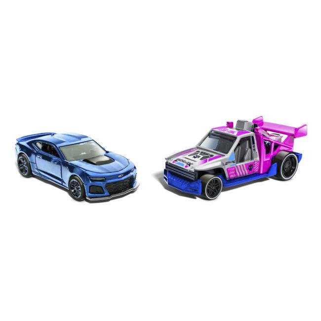 HOT WHEELS SET 2 MASINUTE METALICE PULL BACK CAMARO ZL1 2022 SI LOLUX 1:43 VIVMTHPR91_HPR95