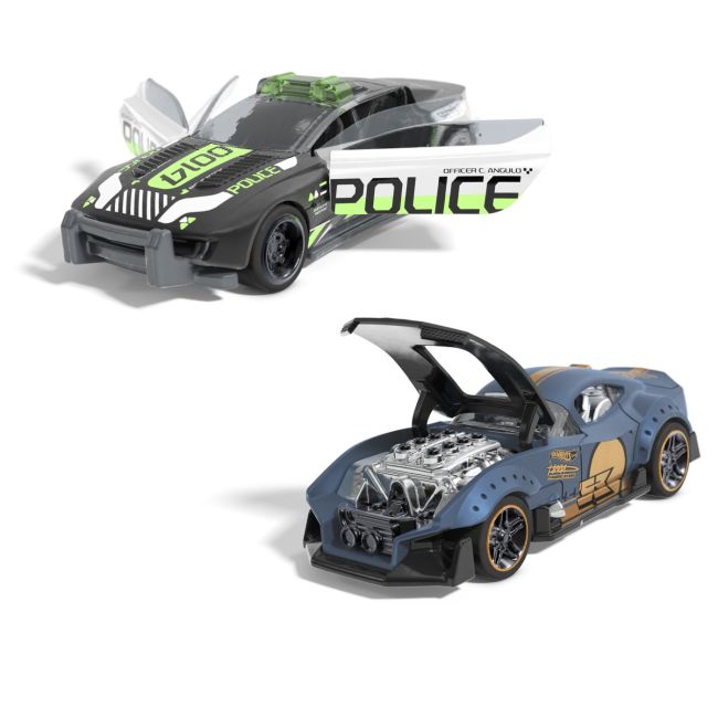 HOT WHEELS SET 2 MASINUTE METALICE PULL BACK MUSCLE AND BLOWN SI ALPHA PURSUIT 1:43 VIVMTHPR91_HPR97