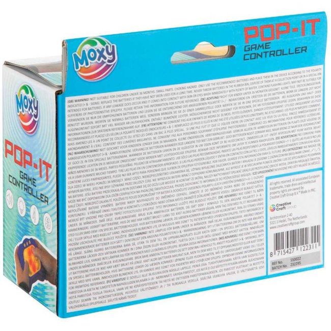 Jucarie Pop It electronica cu lumini si sunet Grafix GR550022 BBJGR550022_Albastru